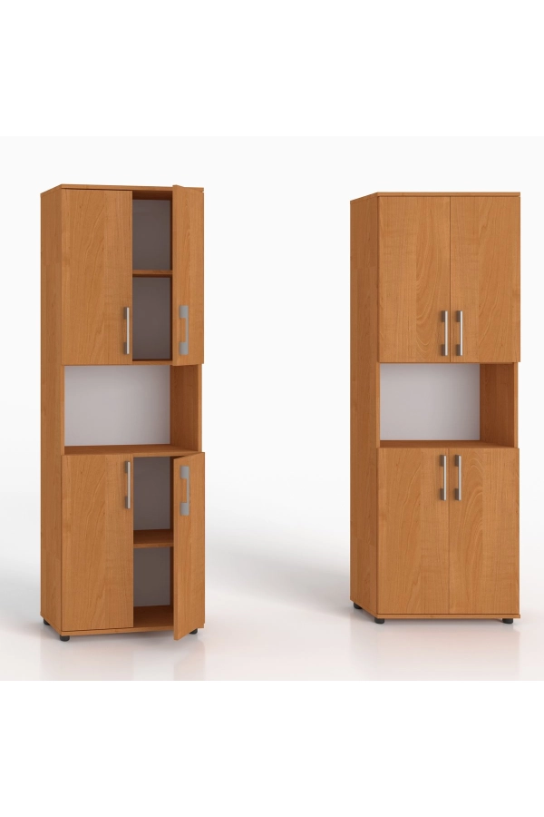 Regał biurowy na ksiażki i segragatory G 80 4D olcha